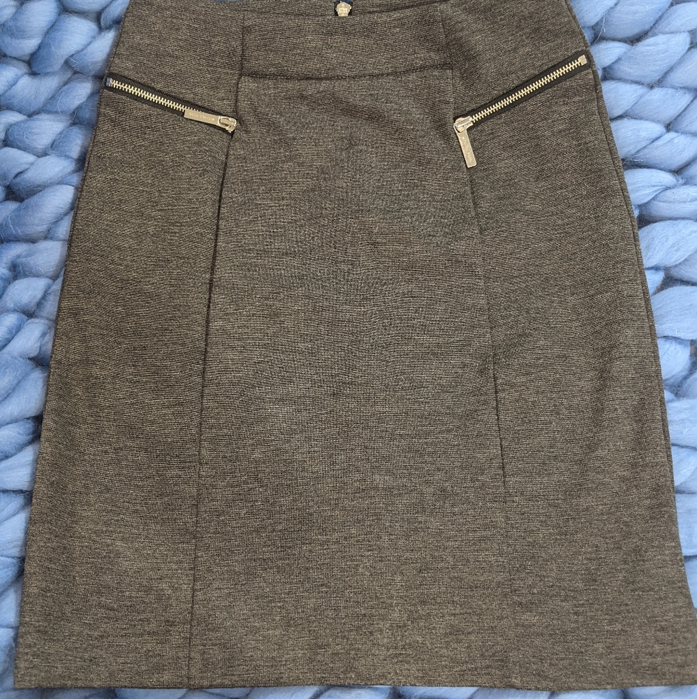 Michael Kors Gray Pencil Skirt